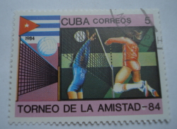 5 Centavos 1984 - "Friendship-1984". Volleyball (female)
