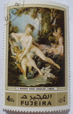 4 Riyal - Venus instructs Cupid; by Francois Boucher