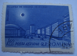 1.60 Bani 1961 - Bucharest with total eclipse