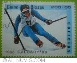 200 Pesos - Skiing