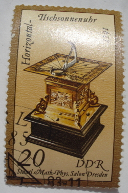 20 Pfennig 1983 - Cadran solar de masă
