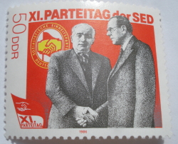 50 Pfennig 1986 - Wilhelm Pieck (1876-1960) și Otto Grotewohl (1894-1964)