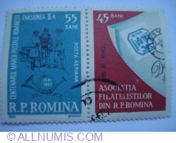 Image #1 of 55+45 Bani - Asociatia Filatelistilor din R.P.Romania