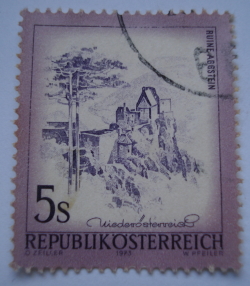 Image #1 of 5 Shillings 1973 - Ruins of Aggstein Castle, Wachau, Lower Austria