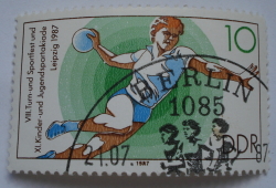 Image #1 of 10 Pfennig 1987 - Handball