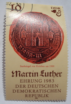 10 Pfennig 1982 - Sigiliul orașului Eisleben