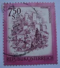 Image #1 of 7.50 Shillings 1977 - Hohensalzburg Fortress