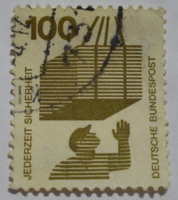Image #1 of 100 pfennig - Crate on Hoist