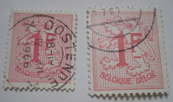 Image #2 of 1 Franc - Number on Heraldic Lion