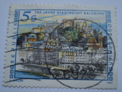 Image #1 of 5 Schilling 1987 - 700 de ani - Privilegiul orașului Salzburg