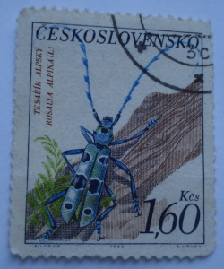 1.60 Koruna 1962 - Rosalia Longicorn (Rosalia alpina)