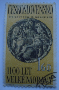 Image #1 of 1.60 Koruna 1963 - Falconer, 9th cent. silver disk