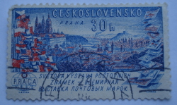 Image #1 of 30 Haler - View of Prague, Flags and Stamps