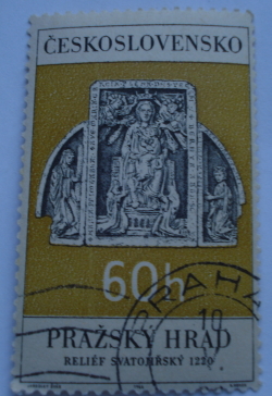 60 Haler 1966 - Madonna, altarpiece from St George’s Church (1220)