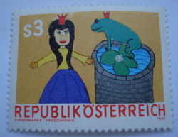 Image #1 of 3 Schilling 1981 - Children Stamp "The Frog King"