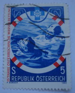 Image #1 of 5 Shillings 1982 - 25 years Austrian Water Rescue Service