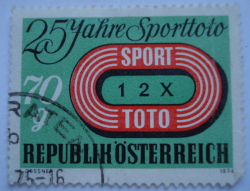 Image #1 of 70 Groschen 1974 - 25th Anniversary of Austrian Sports Pool