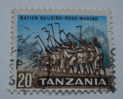 20 Cents 1965 - Nation Building - Road Making
