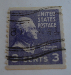 Image #1 of 3 Cents 1939 - Thomas Jefferson (1743-1826), Third President of the U.S.A.