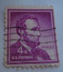 Image #1 of 4 Cents 1958 - Abraham Lincoln (1809-1865), 16th President of the U.S.A.