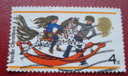 Image #1 of 4 Pence 1968 - Boy and Girl with Rocking horse