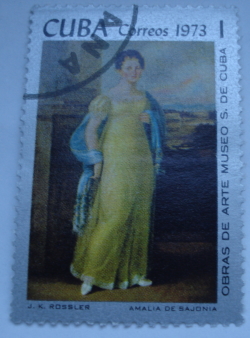 1 Centavo 1973 - 'Amalia of Saxony', J. K. Rossler