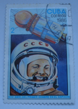 2 Centavos 1986 - Yuri Gagarin și Vostok 1