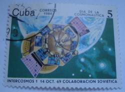 5 Centavos 1984 - Satelitul „INTERCOSMOS-1”, 1969