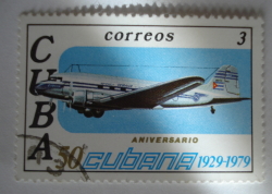 Image #1 of 3 Centavos 1979 - Airplane (Cubana)