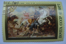 6 Kopeici 1977 - Vânătoarea leilor, Peter Paul Rubens (1621)