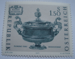 1.50 Schilling 1971 - Bol cu ​​capac, Florența (c. 1580)