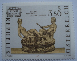Image #1 of 3.50 Schillings 1971 - „Pivniță de sare” (c. 1541) de Benvenuto Cellini