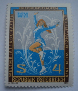 4 Schilling 1979 - Campionatele Mondiale de patinaj artistic, Viena