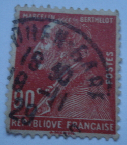 90 Centimes -  Birth Centenary of Marcelin Berthelot (1827-1907)