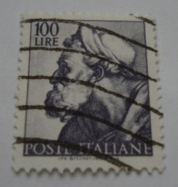 Image #1 of 100 Lire 1961 - Head of the Prophet Ezekiel
