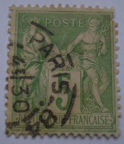 5 Centimes - Peace and commerce (Type Sage)
