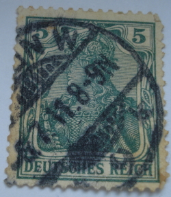 Image #1 of 5 Reichspfennig - Germania with imperial crown, inscription 'REICHSPOST'