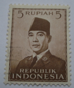 5 Rupiah - Președintele Sukarno