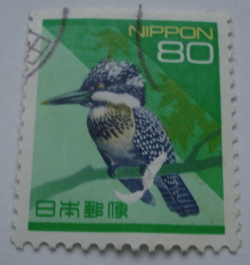 Image #1 of 80 Yen - Crested Kingfisher (Megaceryle lugubris)