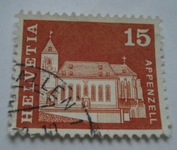 15 Centimes 1968 - St. Mauritius Church, Appenzell