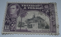 Image #1 of 12 Cents 1944 - Town Hall, San Fernando