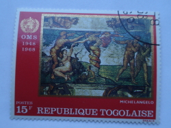 Image #1 of 15 Francs 1968 - The Fall and Expulsion from Garden of Eden, Michelangelo