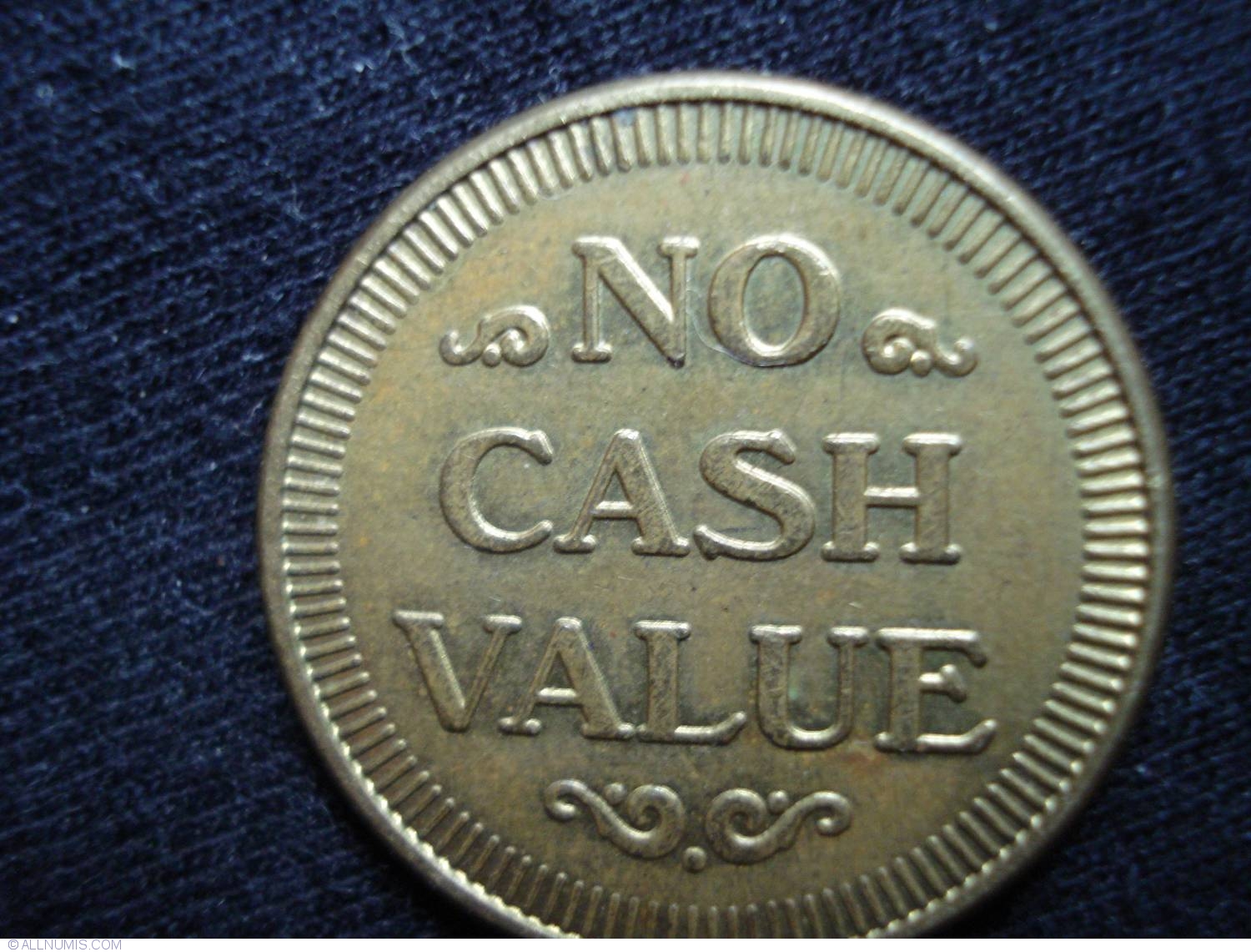 no cash value LASER one, Business Tokens - United States of America - Token - 231691500 x 1141