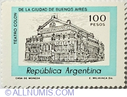 100 Pesos 1981 - Teatro Colon de la Ciudad de Buenos Aires