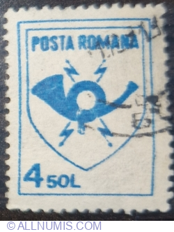 4.50 Lei - Emblema Posta Romana