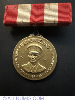 Image #1 of Boy Scouts General Eisenhower Waste Paper Campaign Medal