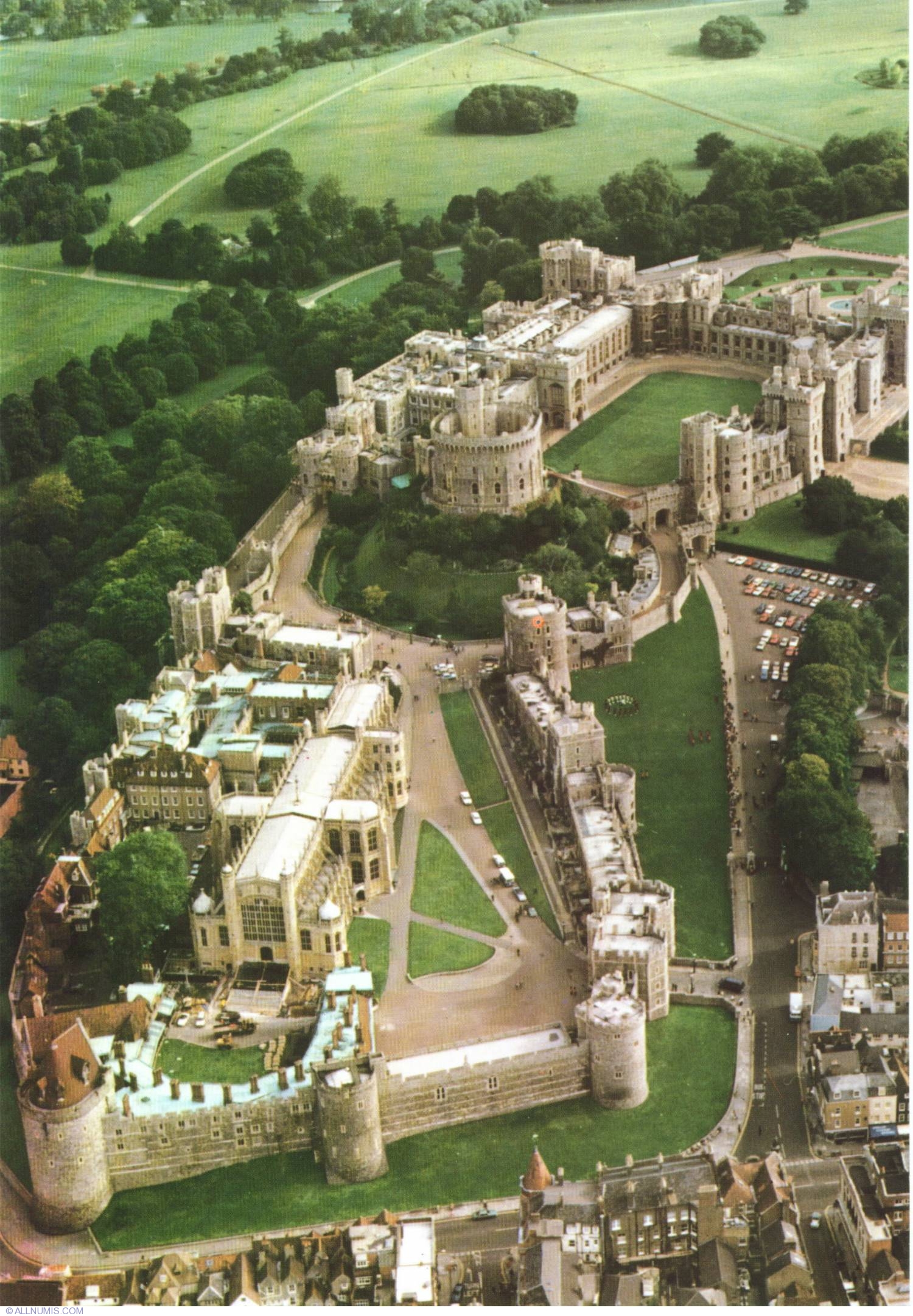 Замок пл. Виндзорский замок (Windsor Castle). Windsor Castle , графство Беркшир. Виндзорский замок, Беркшир, Англия. Поместье Виндзоров.