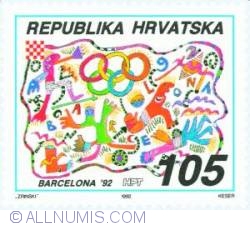 Image #1 of 105 Dinar 1992 - Olympic Games Barcelona '92.