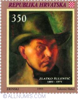 350 Dinar 1993 - The centenary since the birth of painter Zlatko Šulentić