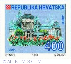 400 Dinar 1993 - The centennial of The Spa Town Lipik
